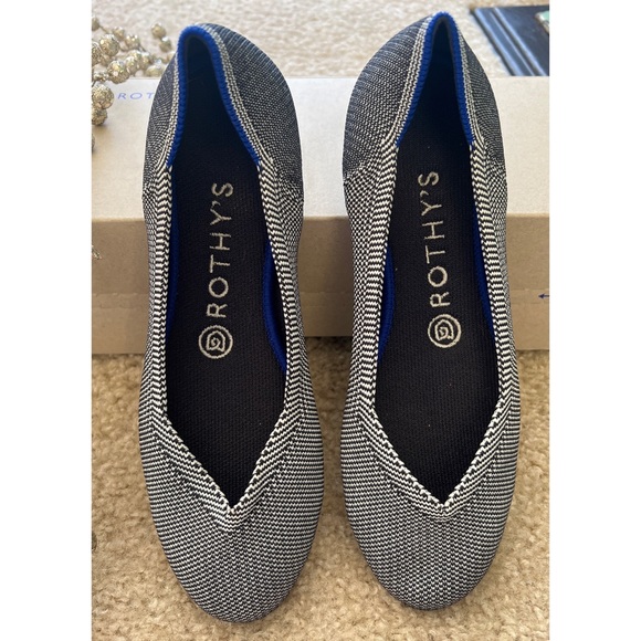 Rothy’s Grey Birdseye Round Toe Flats - Picture 2 of 7